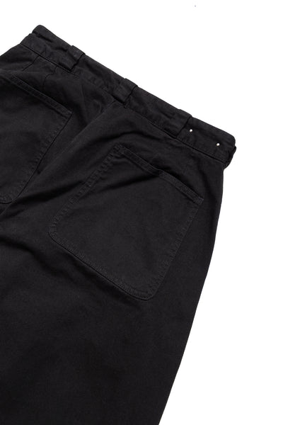 E.Wide Chino Trousers - Black