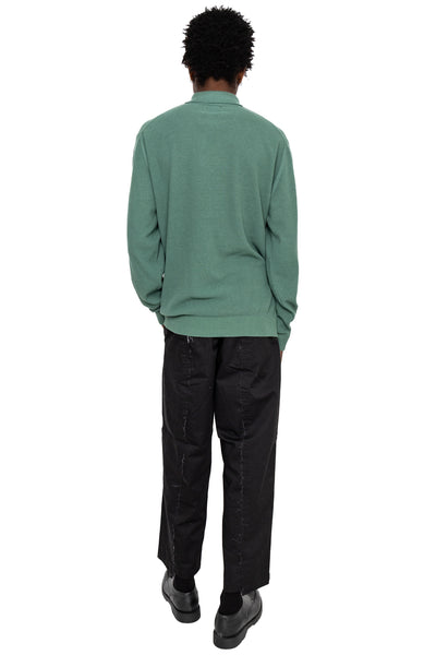 Knit Polo Pique 14G - Olive