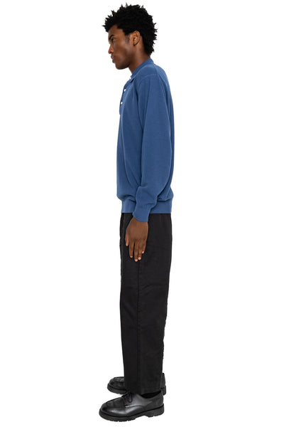 Knit Polo Pique 14G - Navy
