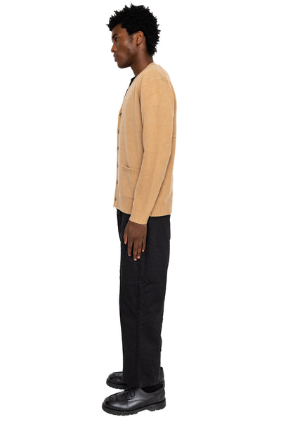 Cardigan Elbow Patch 7G - Beige