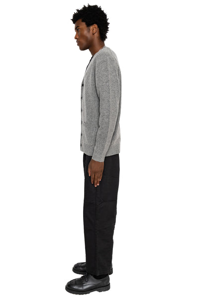 Cardigan Elbow Patch 7G - Grey
