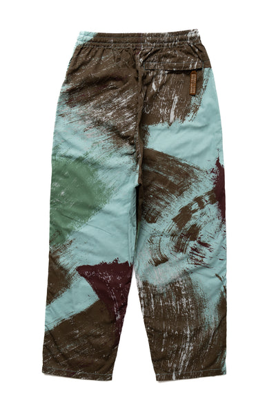 Combed Burberry BRUSH-CAMO EASY Pants - Turquoise