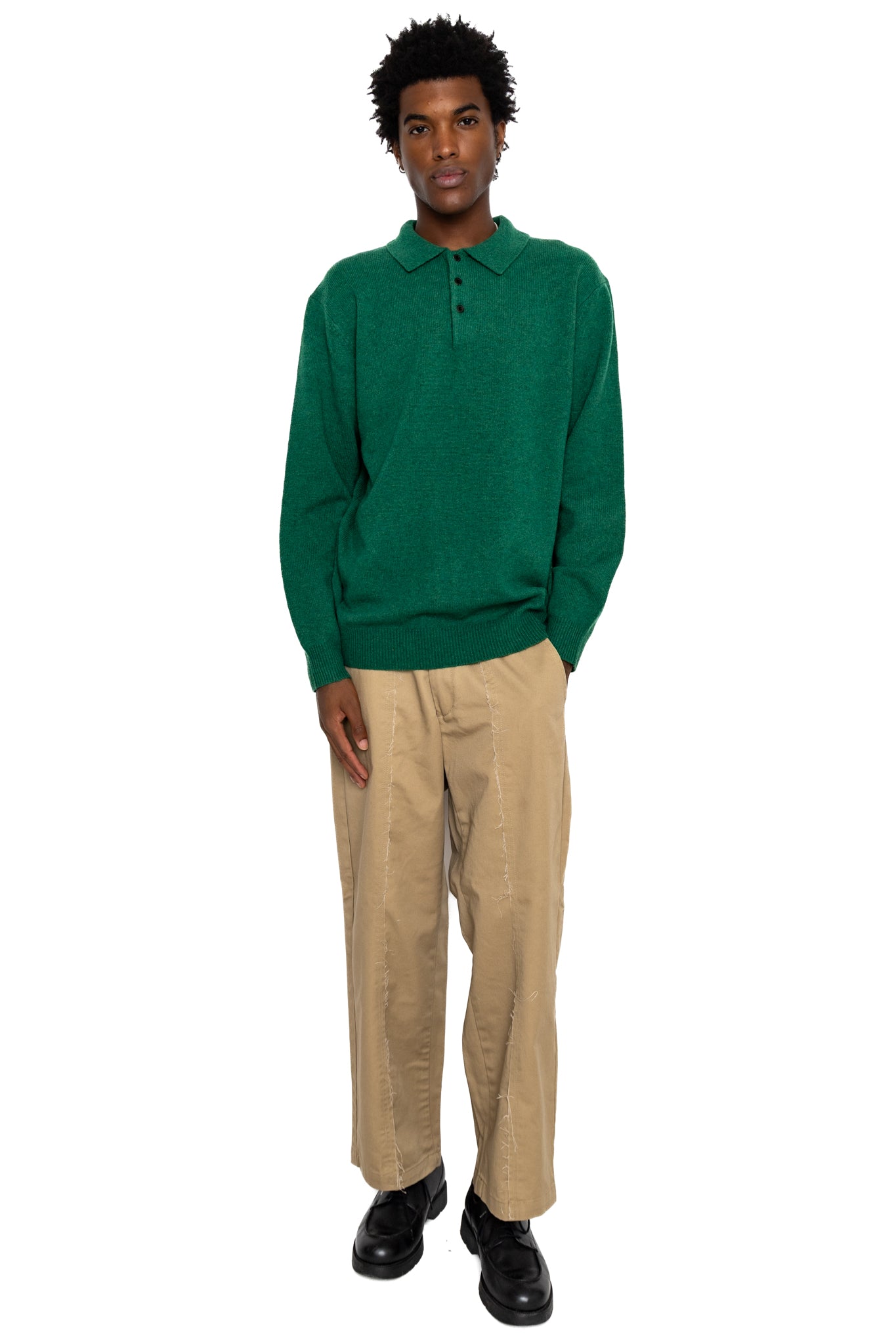 Knit Polo 9G - Bright Green