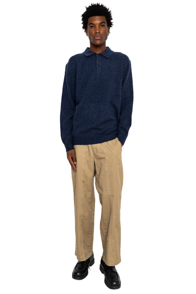 Knit Polo 9G - Navy