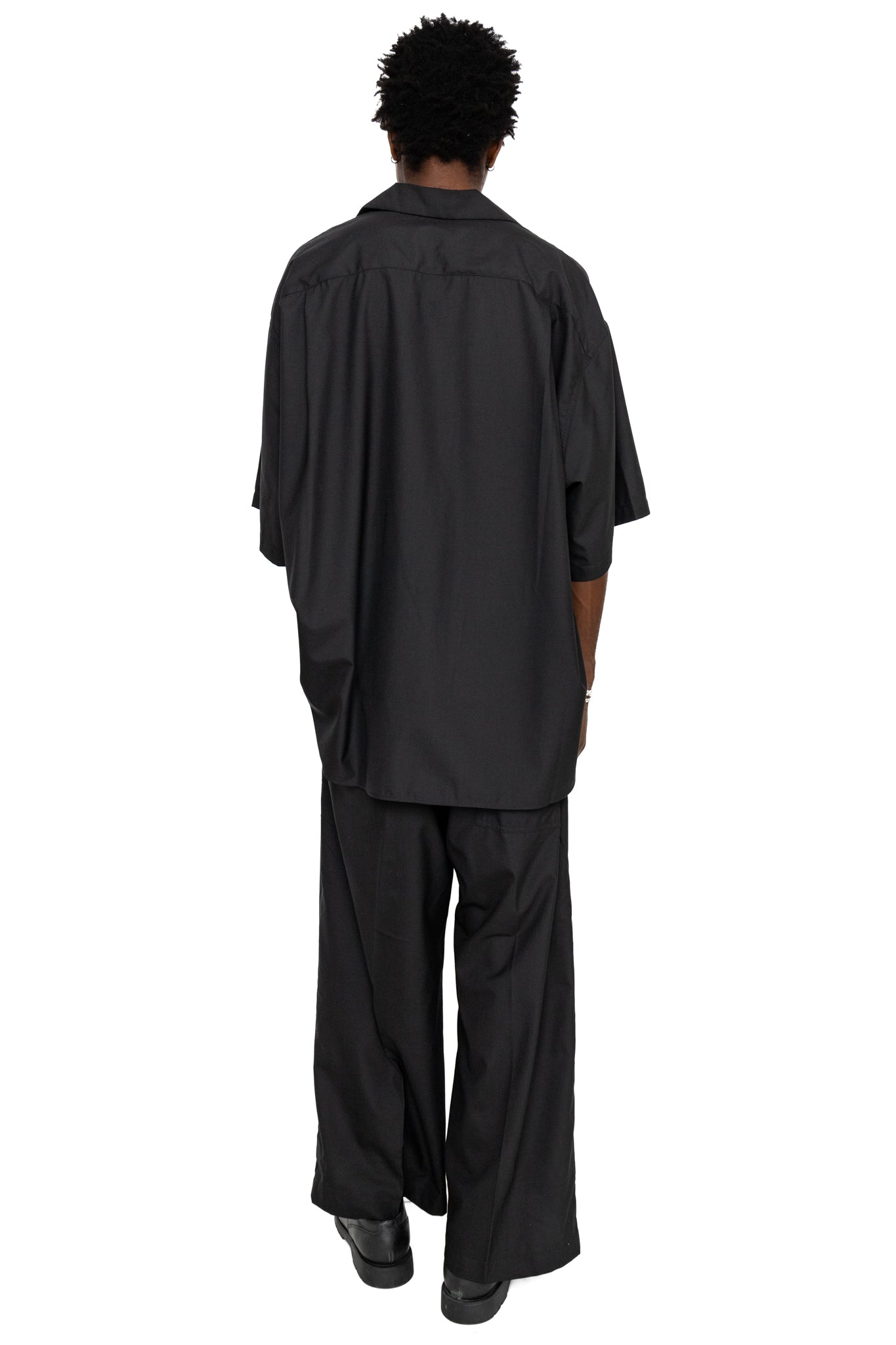 Re-Engineered Overshirt Short Sleeve - Black
