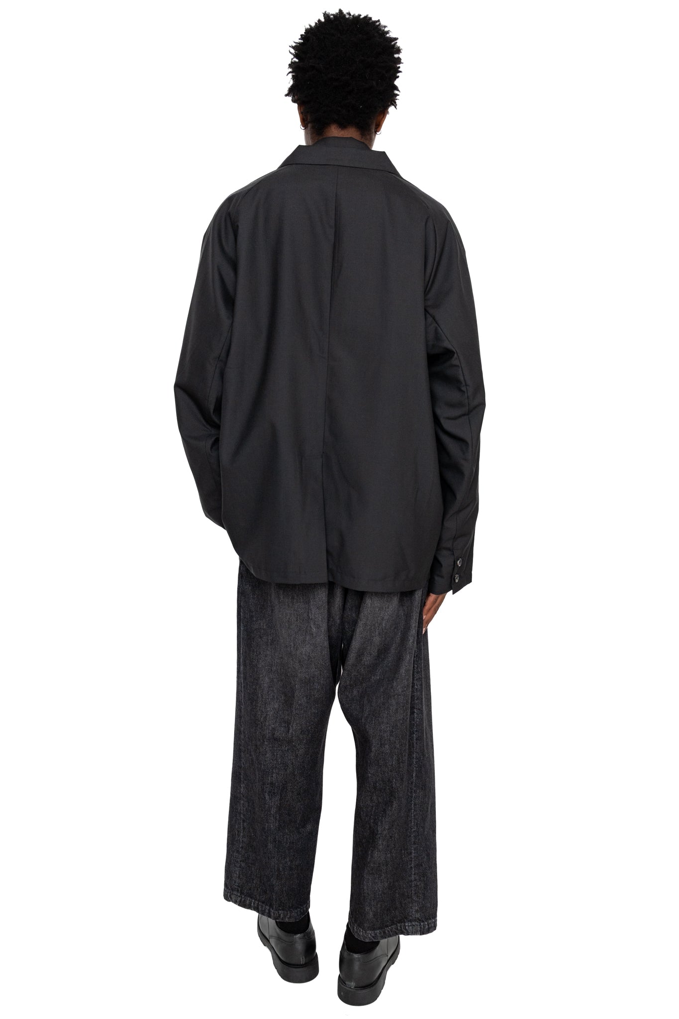 Baggy Trousers Denim Damaged - Black