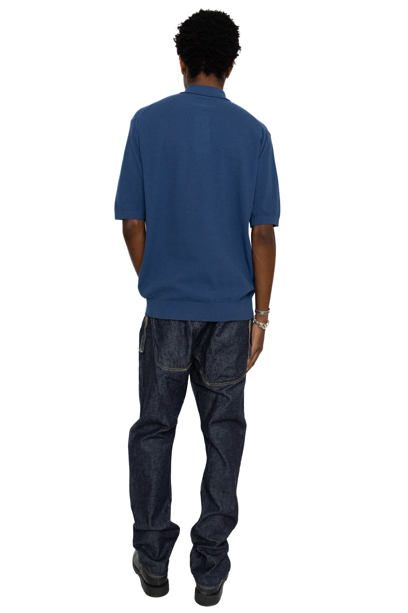 Beams Plus Pique Polo 14G - Navy – BLUE IN GREEN SOHO