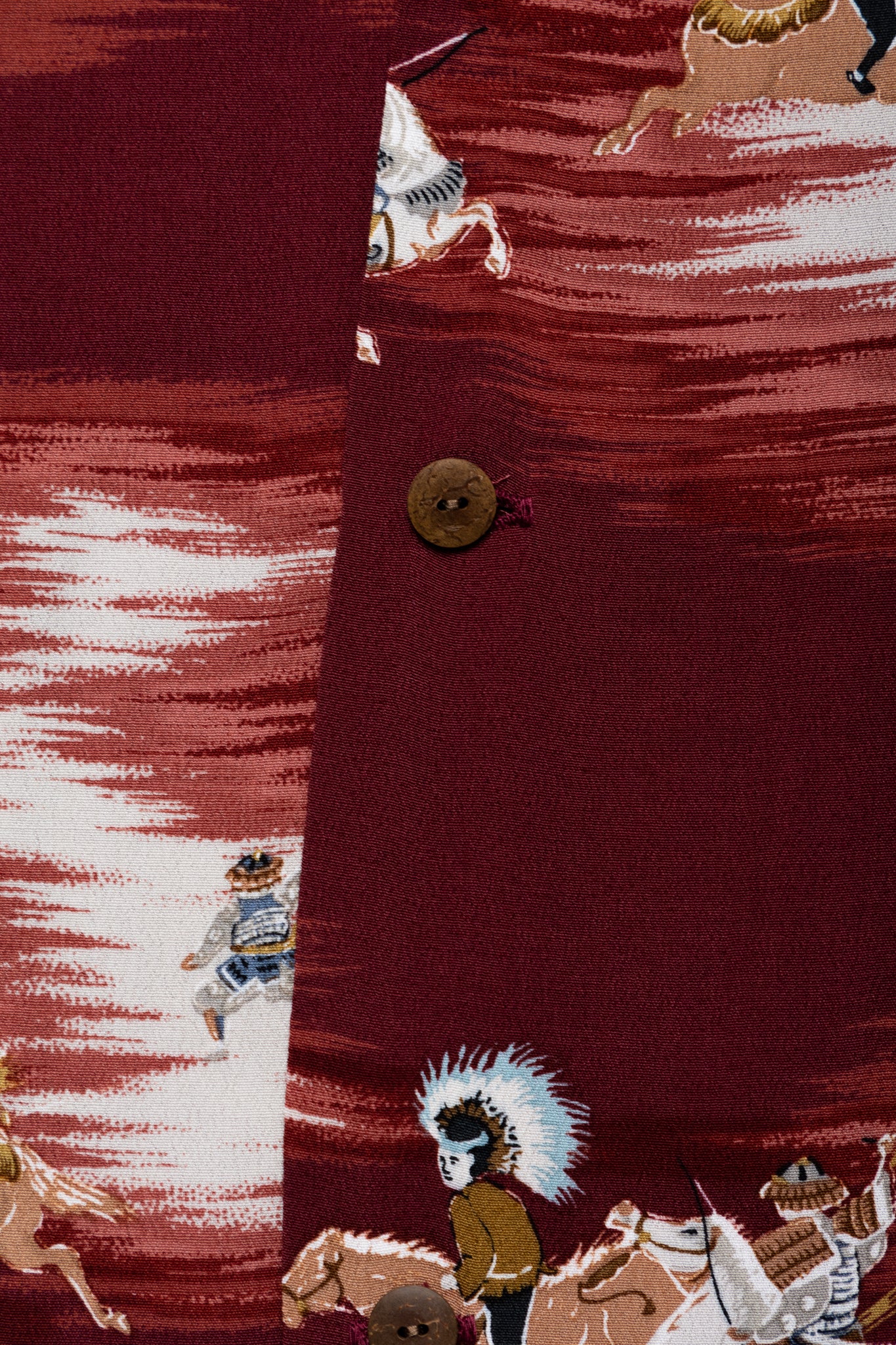 Rayon KAMIKAZE Aloha Shirt - Burgundy