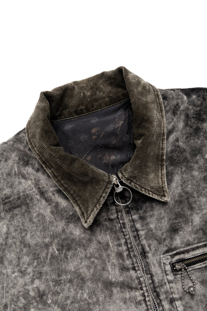 Kapital Velveteen HUNTER Drizzler JKT (Dirty Dyed) - Black – BLUE