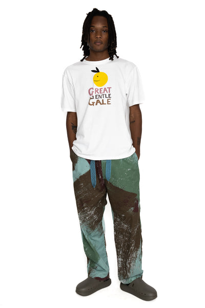 Combed Burberry BRUSH-CAMO EASY Pants - Turquoise