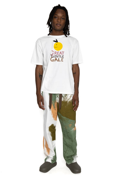 Combed Burberry BRUSH-CAMO EASY Pants - White