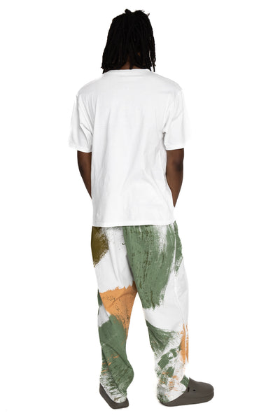 Combed Burberry BRUSH-CAMO EASY Pants - White