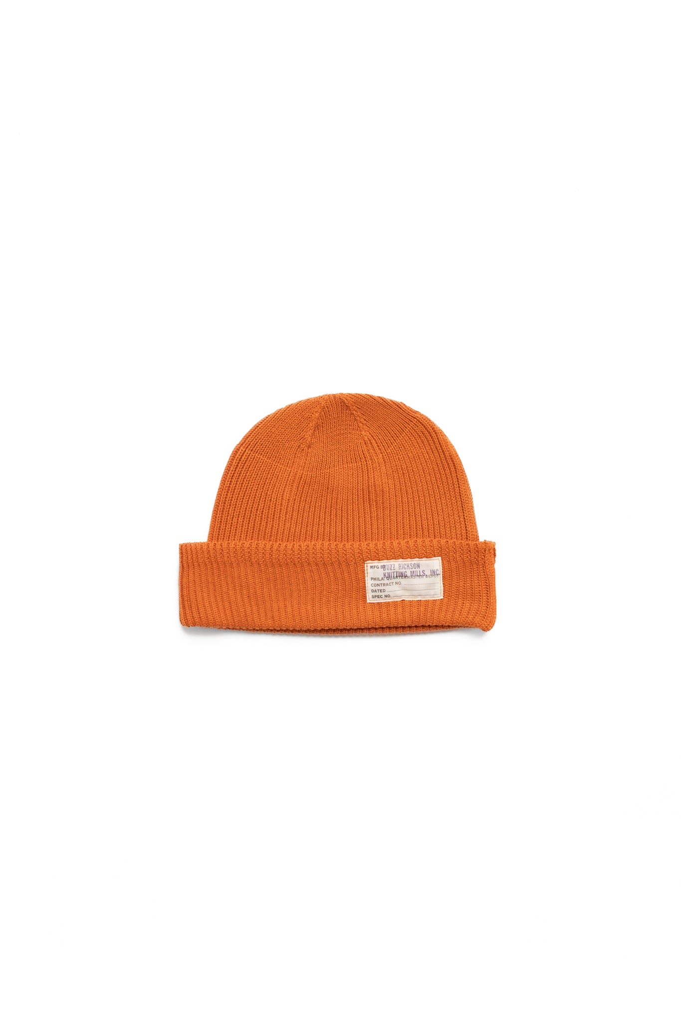 Cotton Watch Cap - Orange