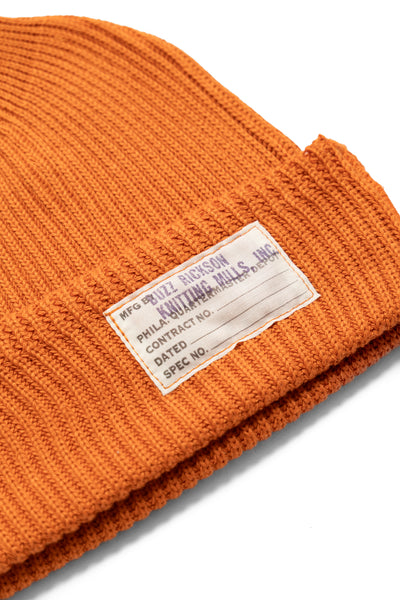 Cotton Watch Cap - Orange