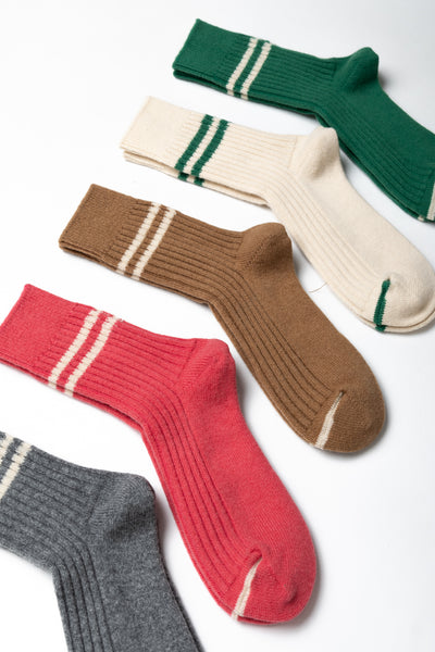 Merino And Lambswool Stripe Socks