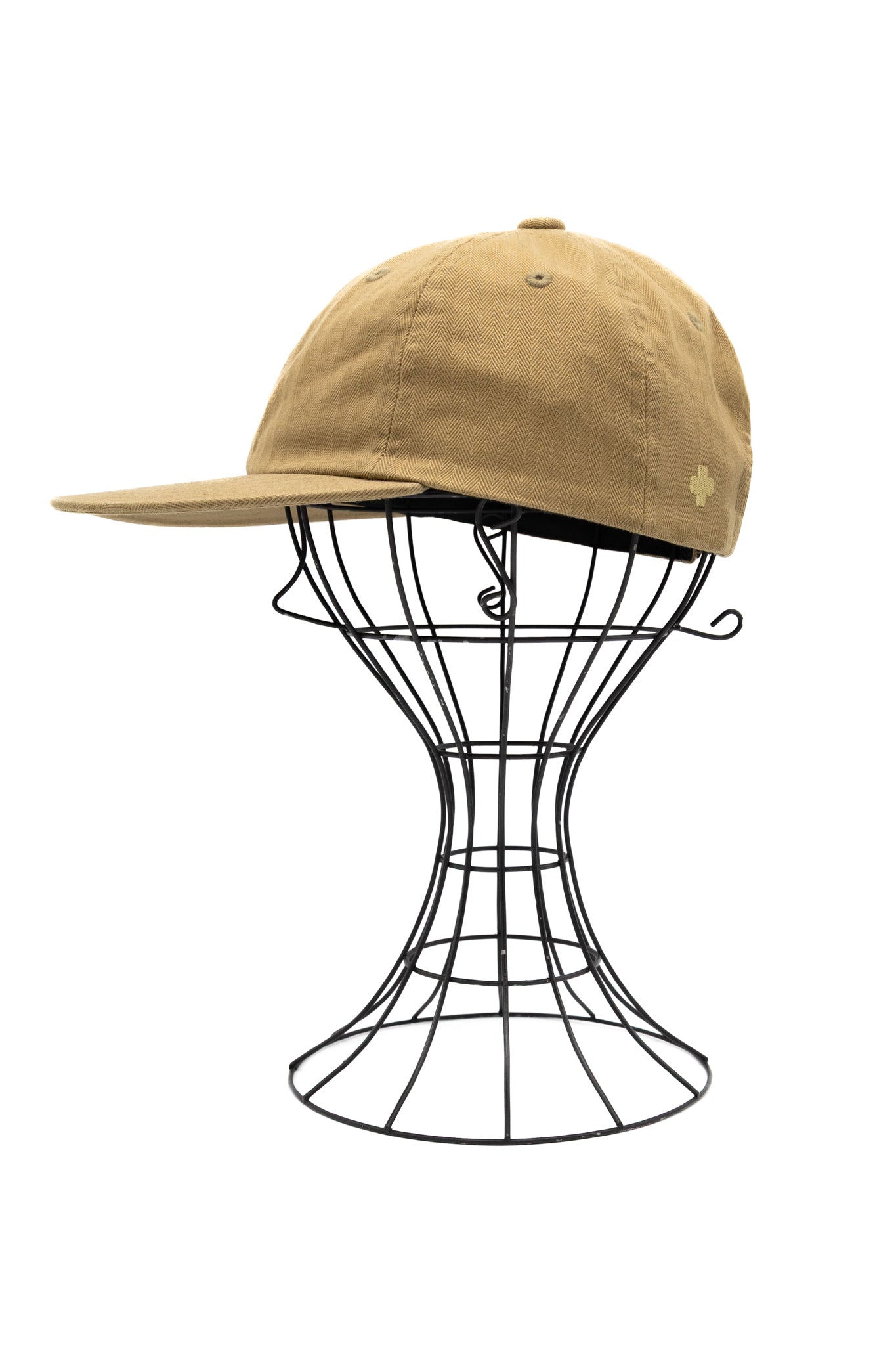 6 Panel Herringbone Cap - Khaki