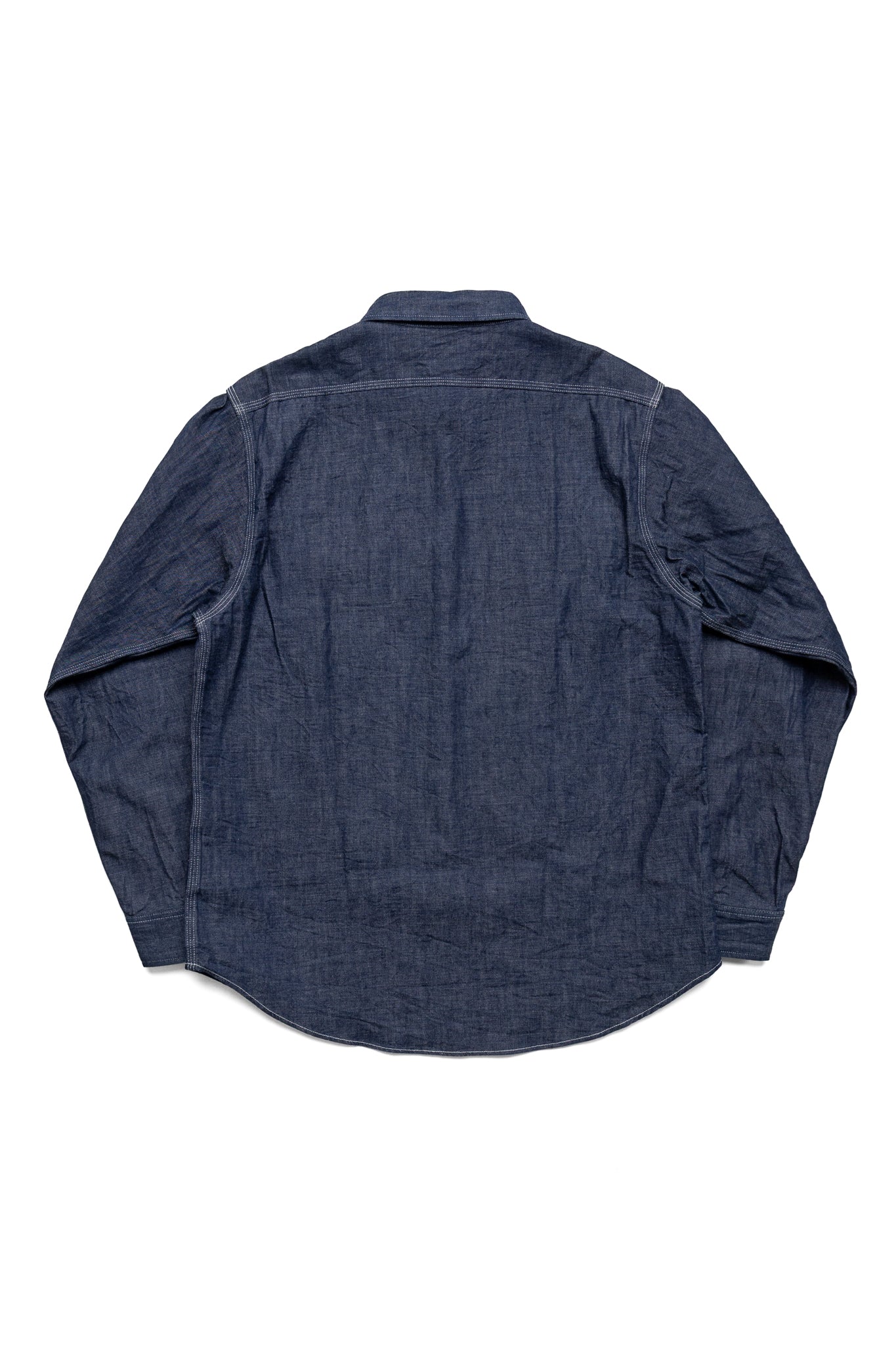 Blue Denim L/S Work Shirt - Washed
