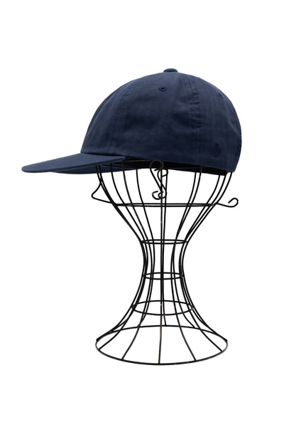 6 Panel Herringbone Cap - Navy