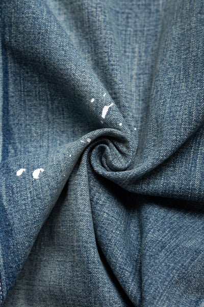 11oz Blue Denim Work Pants Aged Model
