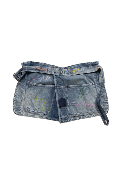 12oz Denim Coverall Wrap Apron (Memorial Embroidery Model)