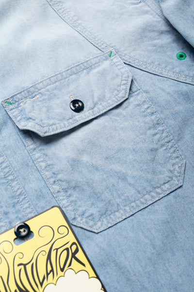 Chambray 2TONES BONE Patch Ventilator Workshirt