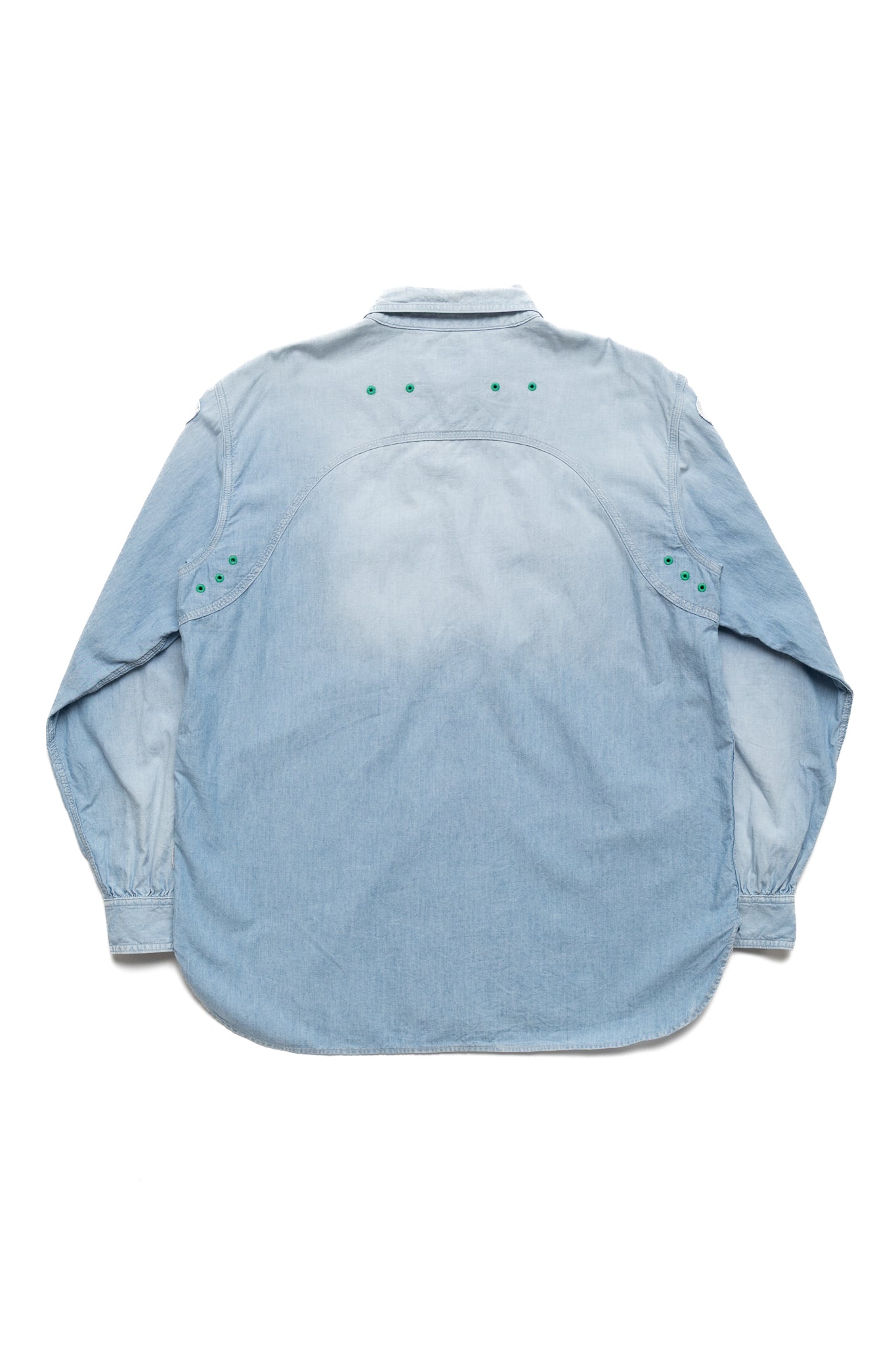 Chambray 2TONES BONE Patch Ventilator Workshirt