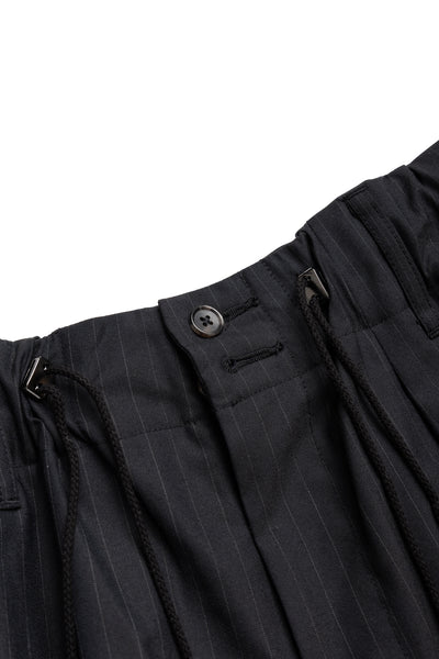 Circular Short Pants - Black Stripe