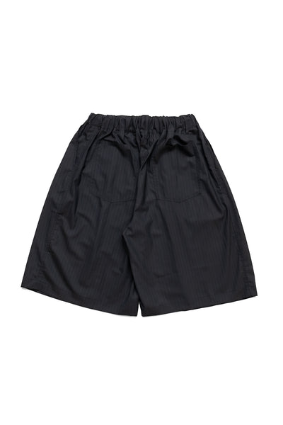 Circular Short Pants - Black Stripe