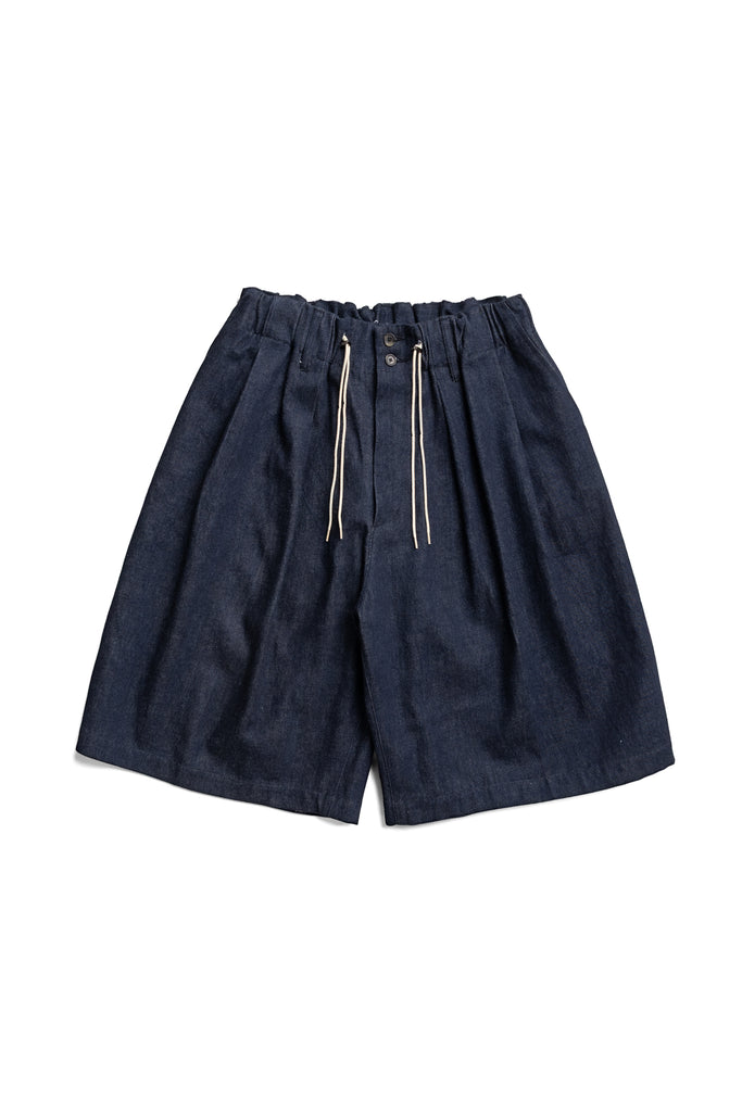 Sillage Circular Short デニム ショートパンツ Sillage Circular Short Pants Denim One Wash - Indigo – BLUE IN