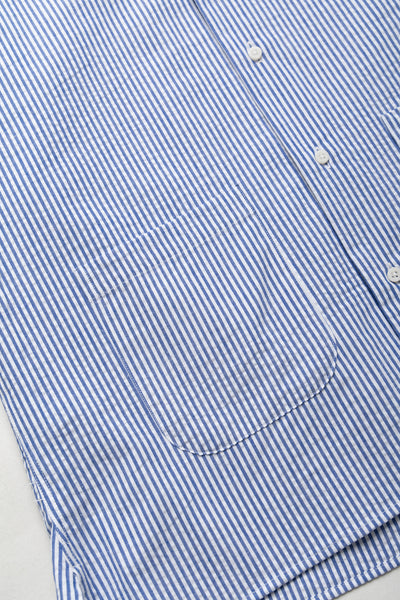 S/S Beach Shirt - Blue Stripe Seersucker