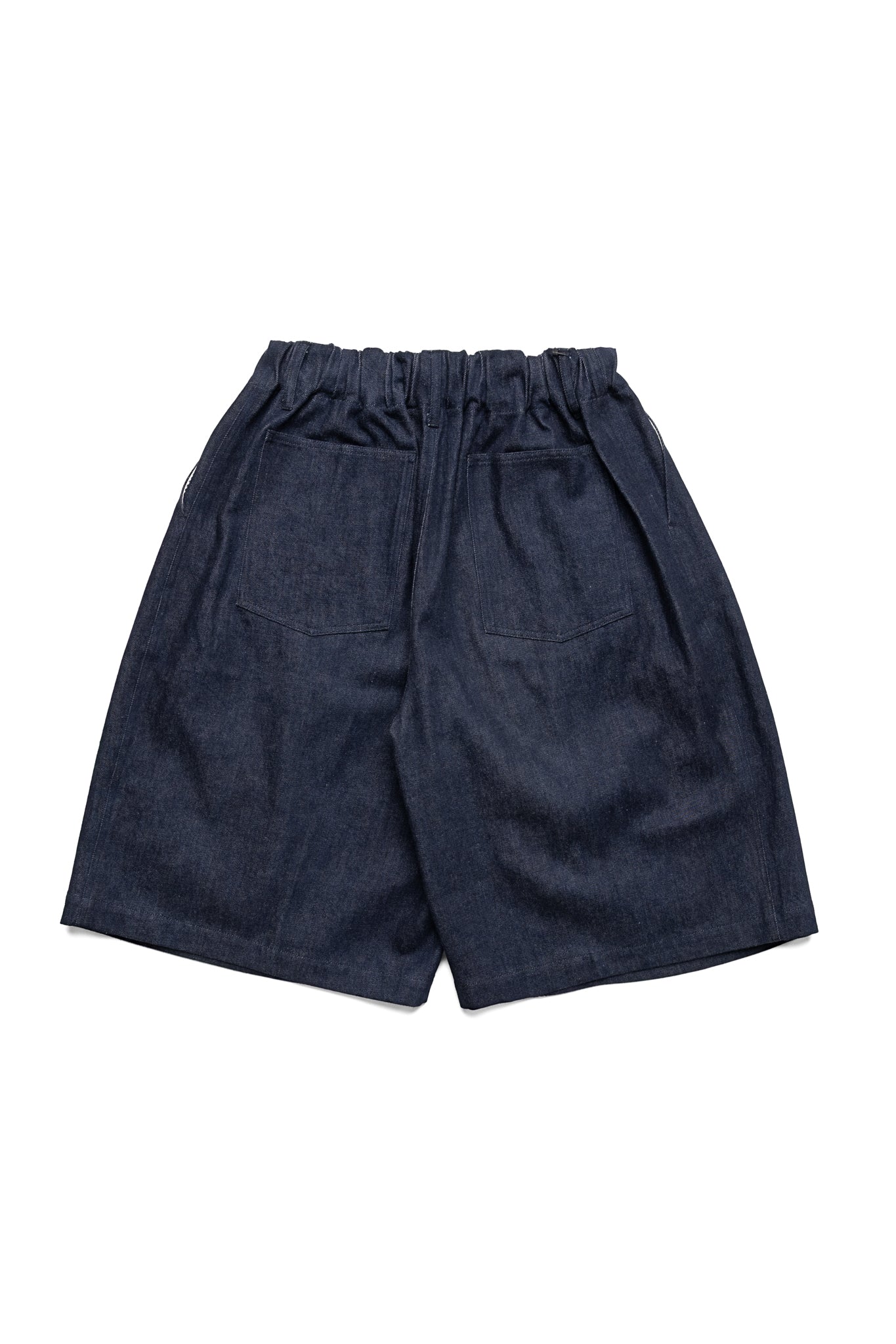 Circular Short Pants Denim One Wash - Indigo