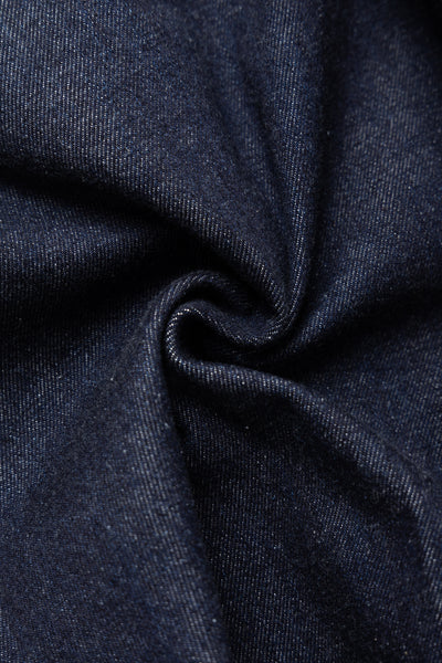 Circular Short Pants Denim One Wash - Indigo