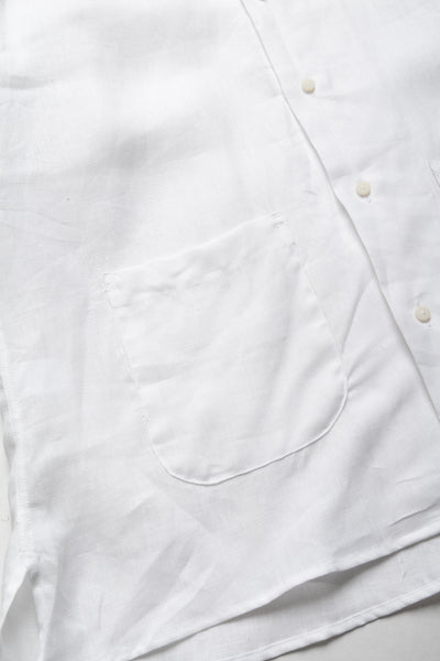 S/S Beach Shirt - White Linen
