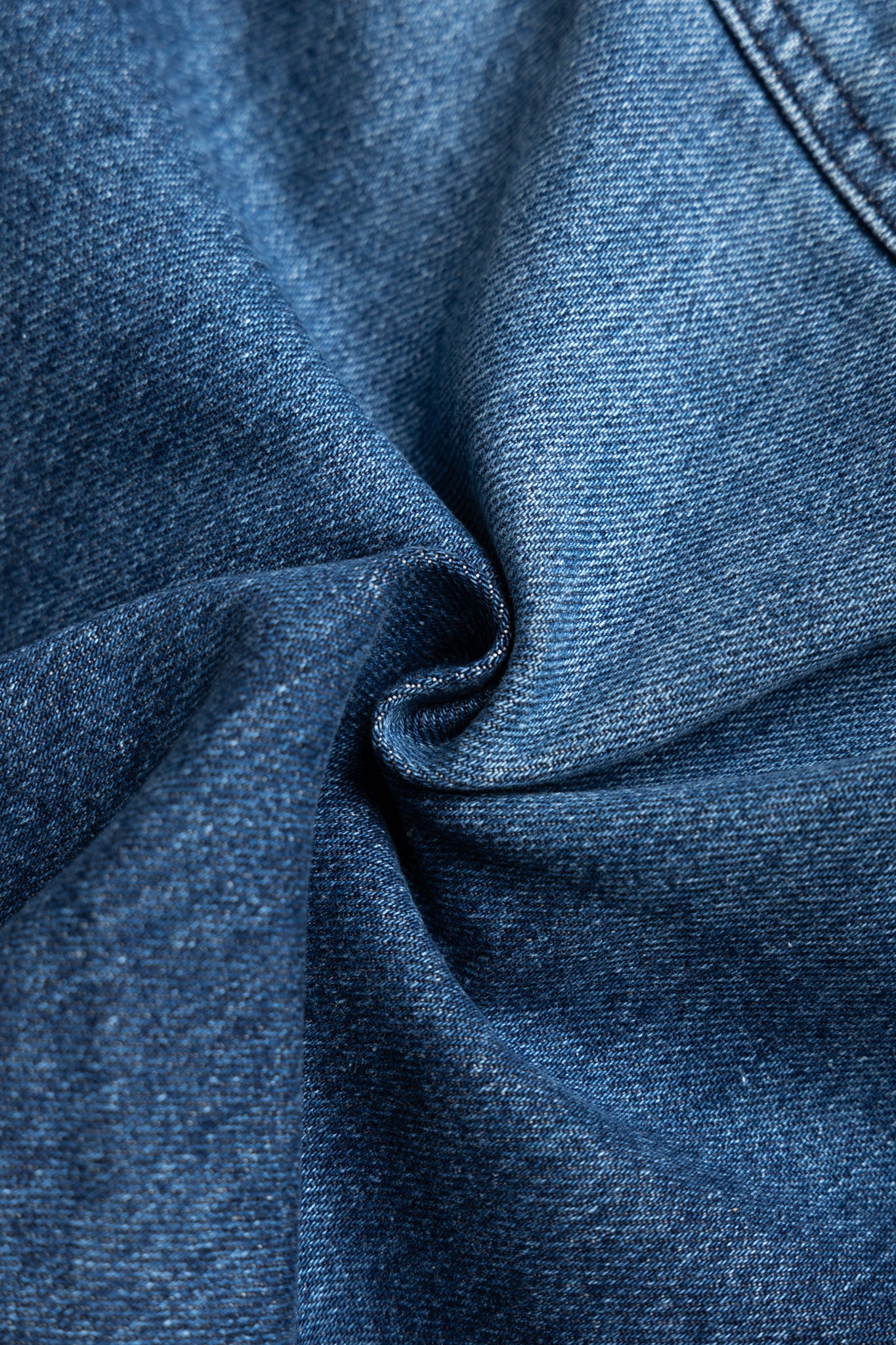 Circular Short Pants Denim Damaged - Indigo