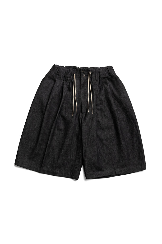 パンツ sillage circular short pants Sillage Circular Short Pants, Denim Washed Black – Glasswing