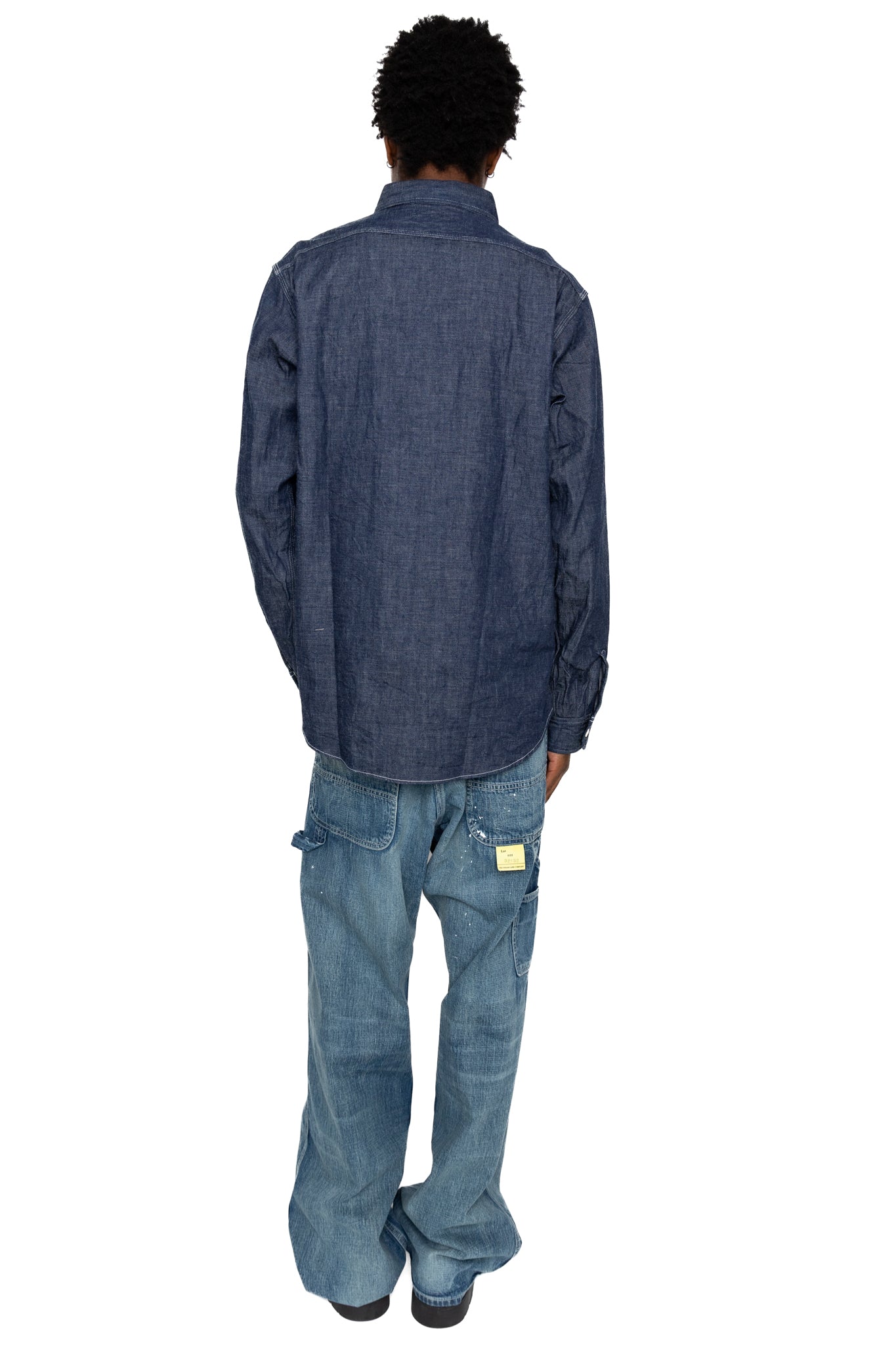 Blue Denim L/S Work Shirt - Washed
