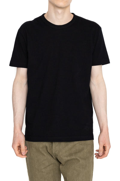 Indigo Jersey Crew Neck T-shirt - Indigo x Black