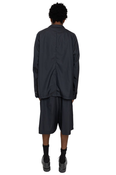 Circular Short Pants - Black Stripe