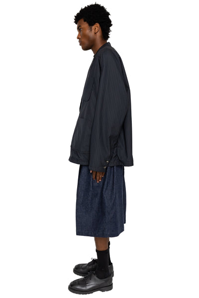 Circular Short Pants Denim One Wash - Indigo