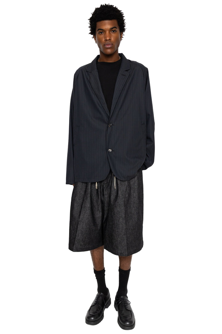 Sillage Circular Short Pants Denim One Wash - Black – BLUE IN