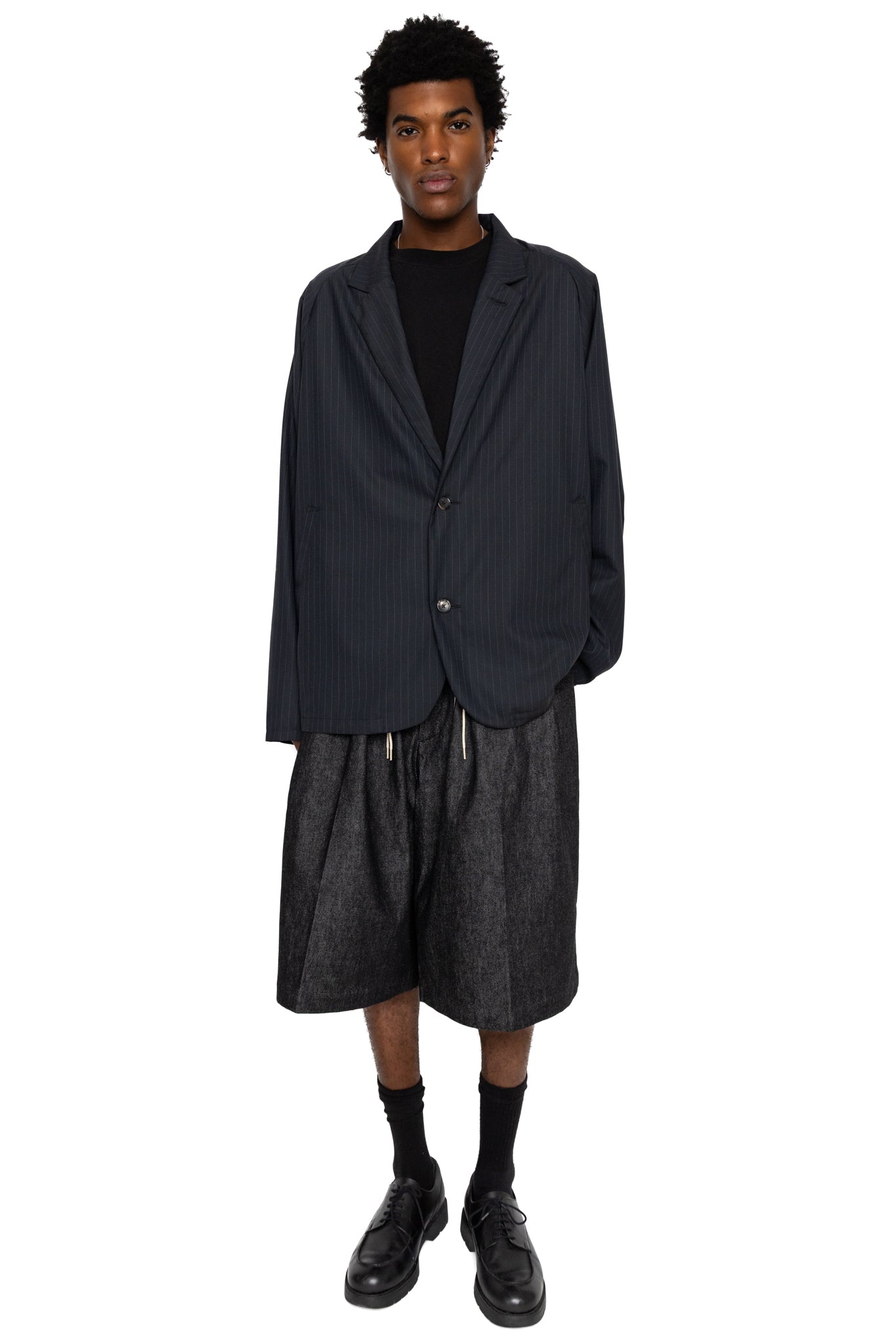 Veste Two Button Black Stripe