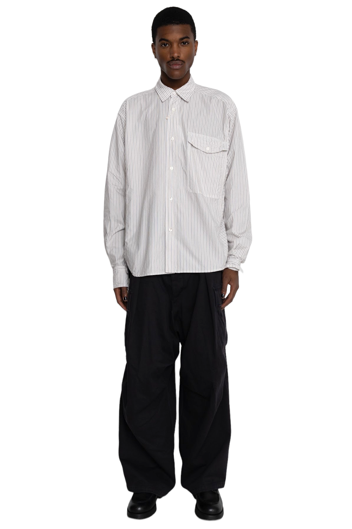 Heavy Drill Cotton JUMBO Cargo Pants - Black