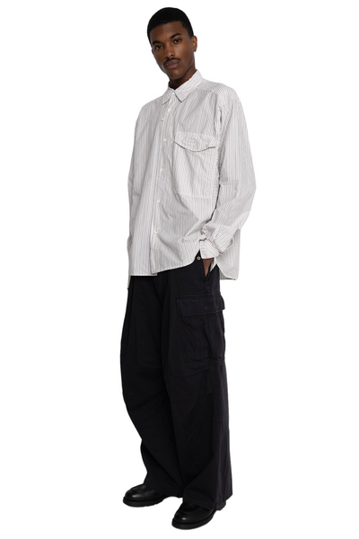 Heavy Drill Cotton JUMBO Cargo Pants - Black