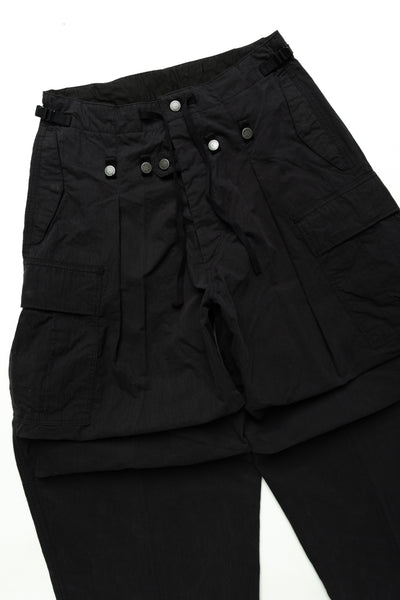 Rip Stop JUMBO Cargo Pants - Black