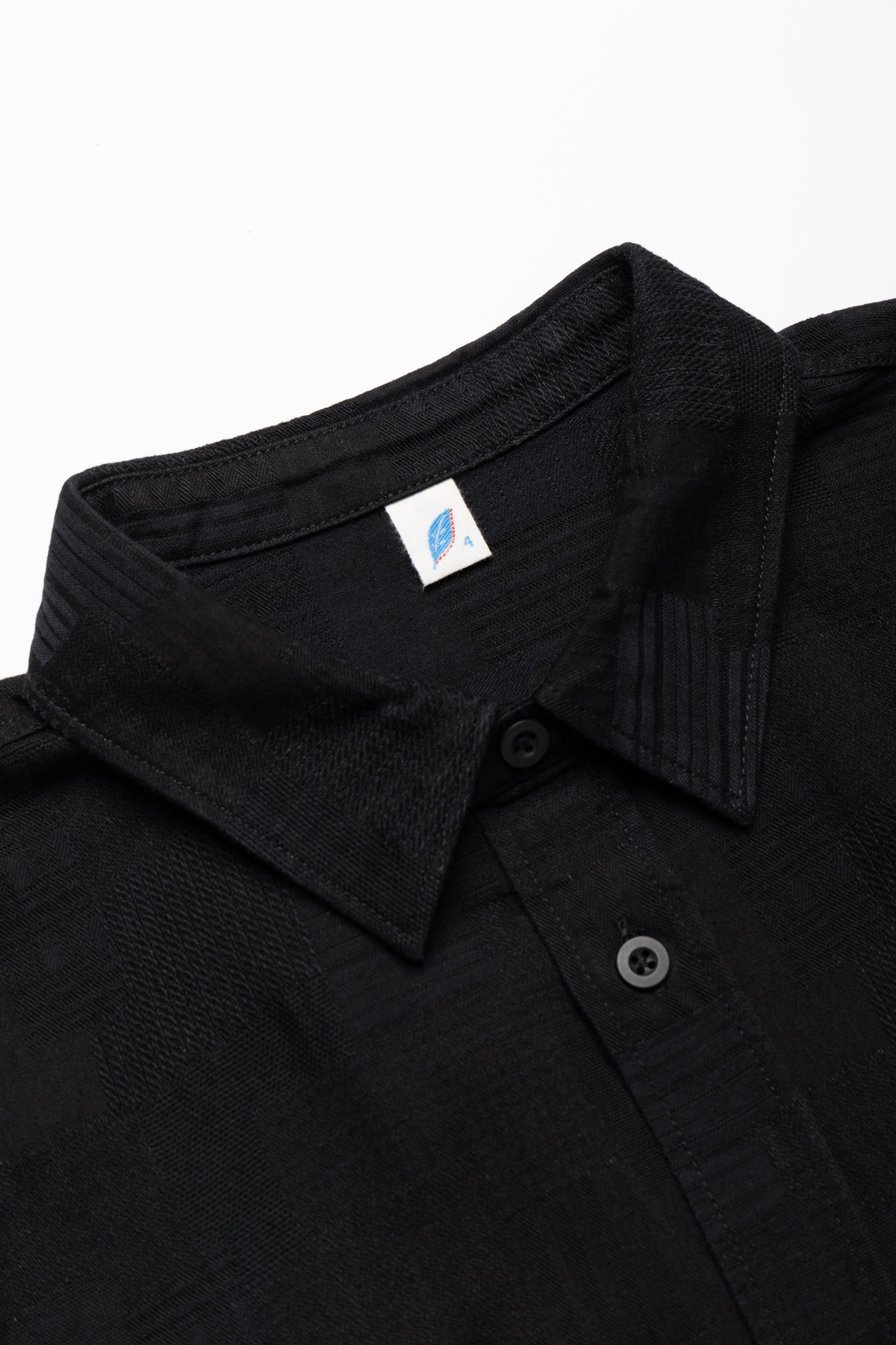 Jacquard Patchwork Shirt - Double Black