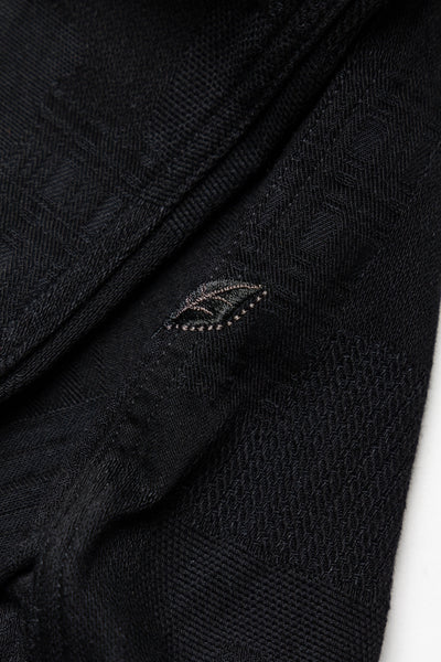Jacquard Patchwork Shirt - Double Black