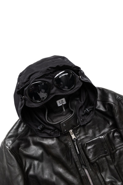 Medium Leather Jacket - Black