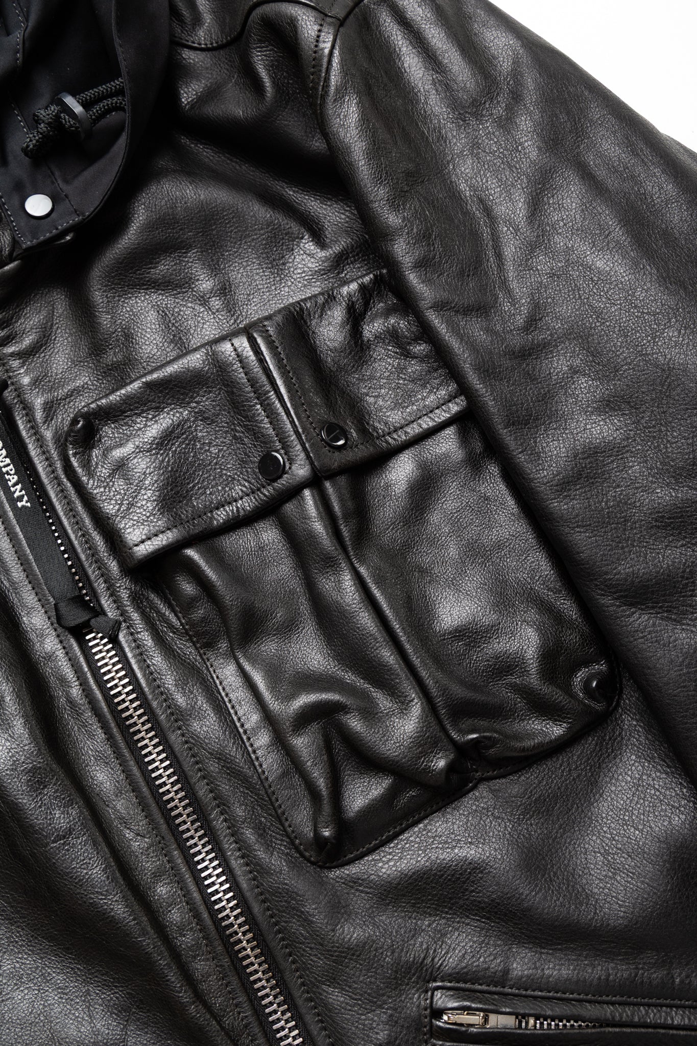 Medium Leather Jacket - Black