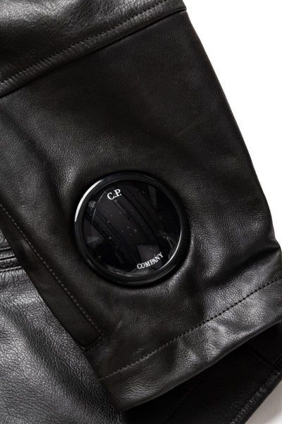 Medium Leather Jacket - Black