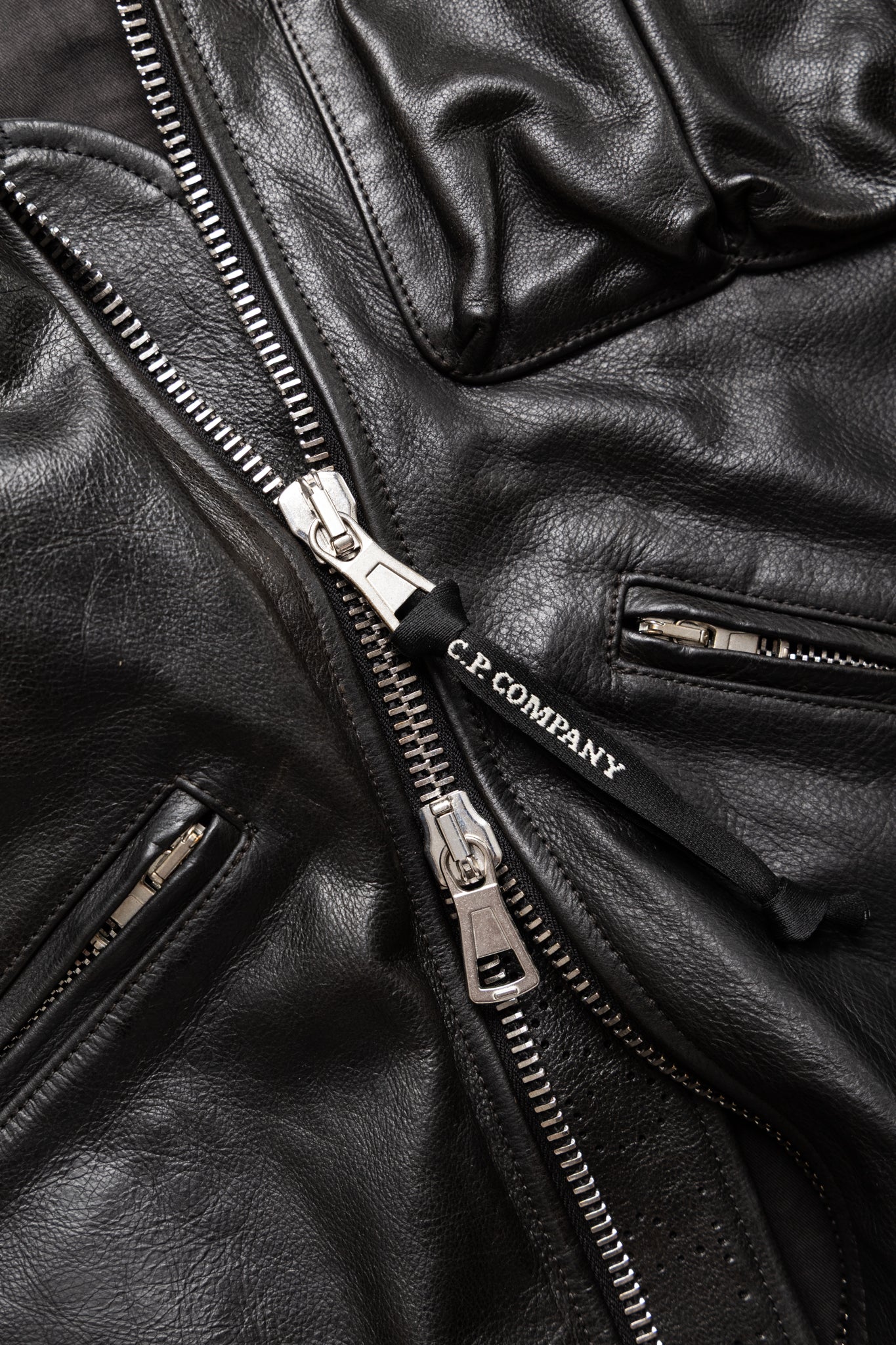 Medium Leather Jacket - Black